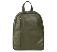 Samantha Look Rucksack Echt Leder Damen 021686 Made in Italy, Moderner City Rucksack mit Hauptfach, Einsteck- und Reißverschlussfächern