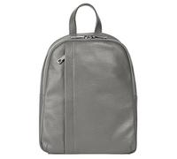 Samantha Look Rucksack Echt Leder Damen 021686 Made in Italy, Moderner City Rucksack mit Hauptfach, Einsteck- und Reißverschlussfächern