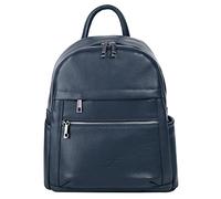 Samantha Look Rucksack Echt Leder Damen | blau | 021678