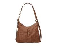 Shopper SAMANTHA LOOK Gr. B/H/T: 34 cm x 32 cm x 8 cm onesize, braun (cognac) Damen Taschen Handtaschen echt Leder, Made in Italy (45973154-0)