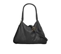 Shopper SAMANTHA LOOK, Damen, Gr. B/H/T: 34cm x 24cm x 9cm onesize, grau, Leder, leicht glänzend, unifarben, Taschen Shopper, echt Leder, Made in Italy (63473028-0) grau