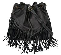 Samantha Look Shopper Echt Leder Damen 021783 Made in Italy, Flexible Umhängetasche, Verspieltes Design