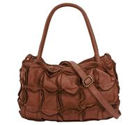 Shopper SAMANTHA LOOK, Damen, Gr. B/H/T: 37cm x 25cm x 14cm onesize, braun (cognac), Leder, Taschen Shopper, echt Leder, Made in Italy (41630753-0) cognac