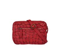 Umhängetasche SAMANTHA LOOK, Damen, Gr. B/H/T: 25cm x 18cm x 6cm onesize, rot, Leder, Taschen Umhängetasche, echt Leder, Made in Italy (89242425-0)