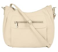 Samantha Look Umhängetasche Echt Leder Damen 021215 Made in Italy, Smartphonefach, Verstellbare Umhängetasche, Klassisches Design