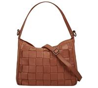 Umhängetasche SAMANTHA LOOK Gr. B/H/T: 28 cm x 22 cm x 11 cm onesize, braun (cognac) Damen Taschen Handtaschen echt Leder, Made in Italy (81763404-0)