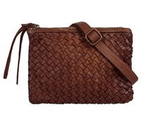 Umhängetasche SAMANTHA LOOK, Damen, Gr. B/H/T: 21cm x 16cm x 2cm onesize, braun (cognac), Leder, Taschen Umhängetasche, echt Leder, Made in Italy (85873733-0) cognac