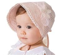 SAMGU Reizende Nette Prinzessin Kind Kind Mädchen Baby Hut Beanie Neue Spitze Blumenkappen Farbe Rosa