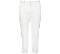 Samoon Damen 7/8 Hose aus Baumwoll-Stretch Greta unifarben 7/8 Länge White 54