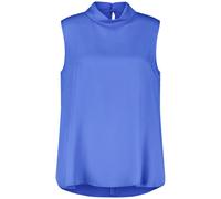 SAMOON - Ärmellose Bluse mit Stehkragen blau - Gr. - 48