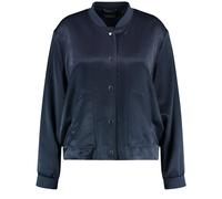SAMOON - Blouson aus Satin blau - Gr. - 50
