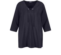 SAMOON - BLUSE 3/4 ARM navy - Gr. - 46