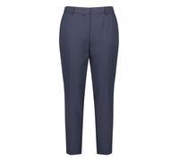 Samoon Damen 7/8 Hose mit Bügelfalten Greta unifarben 7/8 Länge Dark Lake Blue 46
