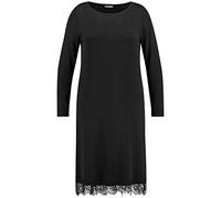 Samoon Damen 382200-25215 Kleid, per Pack Schwarz (Black 1100), Large (Herstellergröße: L)