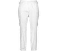 Samoon Damen Baumwoll-Chino mit Stretchkomfort Greta unifarben 7/8 Länge White 54