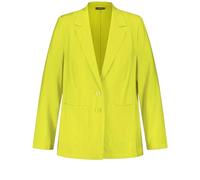Samoon Damen Fein schimmernder Blazer Langarm unifarben Lemon Green 50