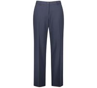 Samoon Damen Gepflegte Bügelfaltenhose mit weitem Bein Carlotta unifarben reguläre Länge Dark Lake Blue 46