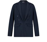 Samoon Damen Jerseyblazer Langarm unifarben Mood Blue 42