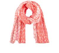 Samoon Damen Plissée-Schal mit Herz-Print gemustert Fusion Coral gemustert 99
