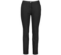 Samoon Damen Stretchhose Betty unifarben reguläre Länge Black 46