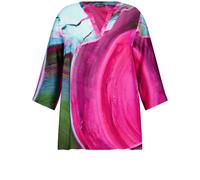 SAMOON - Fließende Tunika mit 3/4 Arm pink - Gr. - 42