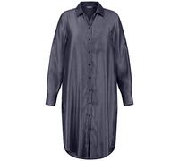 SAMOON - Hemdblusenkleid in schimmernder Denim-Optik dark blue denim - Gr. - 46