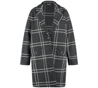 SAMOON - JACKE STRICK charcoal gemustert - Gr. - 48