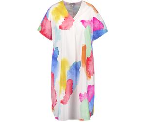 SAMOON - Kleid Gewebe 09602 WHITE GEMUSTER - Gr. - 42