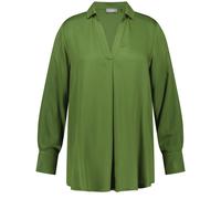 SAMOON - Langarmbluse mit V-Ausschnitt grün - Gr. - 44