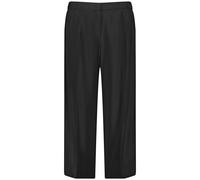 SAMOON - Leichte 7/8 Hose mit weitem Bein Lotta 01100 BLACK - Gr. - 44