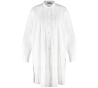 SAMOON - Longbluse aus leichtem Baumwoll-Voile beige/weiß - Gr. - 50