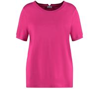 SAMOON - Strickshirt aus weichem Feinstrick magenta - Gr. - 48