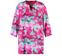 SAMOON - Tunika mit 3/4 Arm magenta gemustert - Gr. - 44