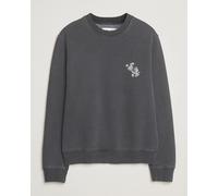 Samsøe Samsøe Phil Printed Crew Neck Sweatshirt Washed Black Schwarz M