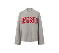 Samsøe Samsøe Pullover mit Woll-Anteil Damen hellgrau, S