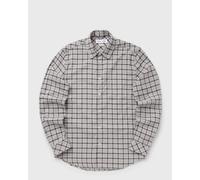 Samsøe Samsøe Liam Brushed Cotton Checked Shirt Elephant Skin Beige L