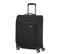 Samsonite Airea Spinner Handgepäck-Koffer, 55 cm | Schwarz, Hartschalenkoffer, 55H x 40W x 20D cm, 41 L, 1.8 kg, mit TSA-Schloss, versenkten Doppelr. und integrierter Vortasche