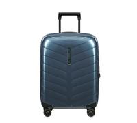 Samsonite Attrix Spinner Handgepäck-Koffer, 55 cm | Blau, erweiterbarer Hartschalenkoffer, 38/44 L, 2.2 kg, mit TSA-Schloss und aus Roxkin-Material