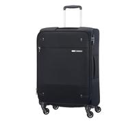Samsonite Base Boost - Weichgepäck Koffer 66 cm Mittelgroß, Trolley Koffer mit 4 Rollen, TSA-Schloss, Leicht & Erweiterbar, 67.5 L, Schwarz (Black)