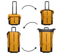 Samsonite Ecodiver Foldable Duffle/Wheels 4-IN-1 yellow