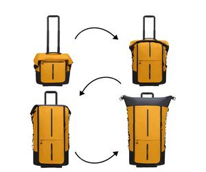 Samsonite Ecodiver Foldable Duffle/Wheels 4-IN-1 yellow