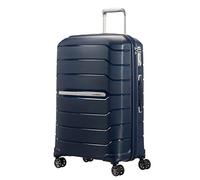 Samsonite Flux Spinner Handgepäck-Koffer, 68 cm | Marineblau, erweiterb. Hartschalenk., 75/85 L, mit leichtl. Spinnerrollen und U-förmigem Reißverschluss-Trenner mit Tasche