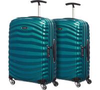 Samsonite Lite-Shock Spinner 55 cm Doppelpack Petrol Blue Koffer