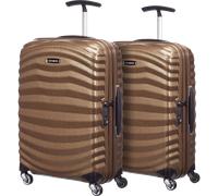 Samsonite Lite-Shock Spinner 55 cm Doppelpack Sand Koffer