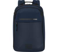 Laptoprucksack SAMSONITE "MODERNY 14,1 Zoll", Gr. B/H/T: 26cm x 42cm x 16cm, blau, Polyester, Rucksäcke Laptoprucksack, mit gepolsterten und verstellbaren Schultergurten (91653664-0) blau