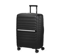 Samsonite Neo Flux Spinner Check-in-Koffer, 68 cm | Schwarz, erweiterbarer Hartschalenkoffer, 68H x 47W x 32D cm, 86/96 L, 3.4 kg, mit TSA-Schloss und innenliegenden Kreuzgurten