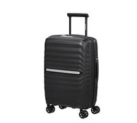 Samsonite Neo Flux - Spinner S Slim, Erweiterbarer Handgepäck, 55 cm, 39/45 L, Schwarz (Black)