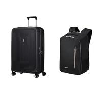 Samsonite Neopulse & Guardit Classy - Spinner M, 70 cm, 69 L & Ryanair Handgepäck, 25 x 20 x 40 cm, 20 L - Classy Business Set - Schwarz