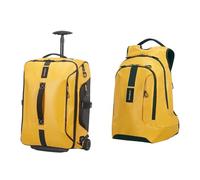 Samsonite Paradiver Light - Reisetasche/Rucksack mit 2 Rollen S, 55 cm, 51 L, Gelb (Yellow) & Paradiver Light - Laptoprucksack L+ 15.6 Zoll, 48 cm, 24 L, Gelb (Yellow)