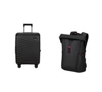 Samsonite Reise-Set - Intuo Handgepäckkoffer 55 cm Schwarz & Paradiver Light Laptop-Rucksack 17,3" Schwarz